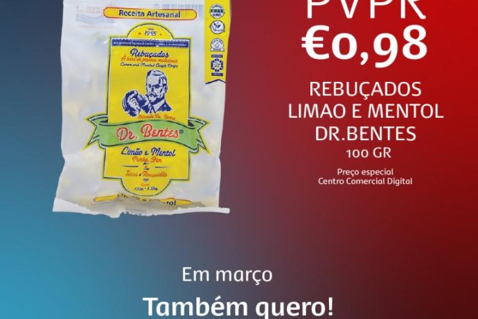 Limão e Mentol Dr. Bentes: O Rebuçado Vegan que Vai Conquistar o seu Balcão (PVPR €0,98)