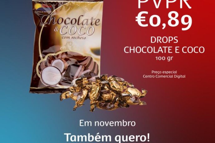 Promoção Exclusiva de Novembro: Drops de Chocolate & Coco no CCD