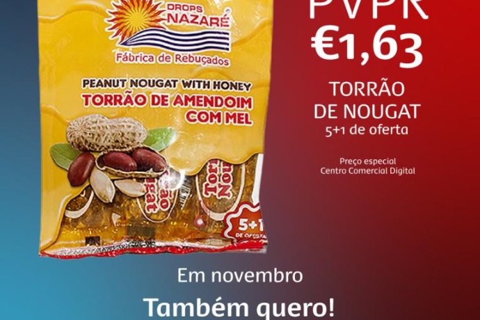 Promoção Imbatível de Novembro: Torrão de Nougat 5+1 Grátis no CCD
