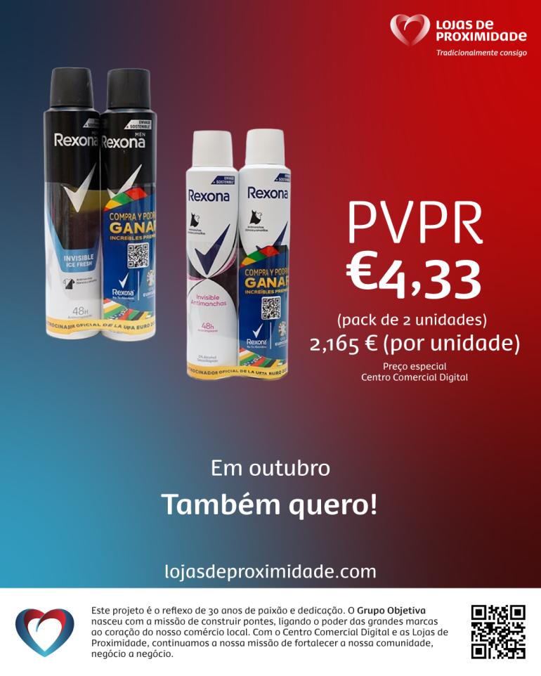 Promoção Rexona: Mantenha o seu stock 'fresco'! Promoção Rexona: Mantenha o seu stock 'fresco'!